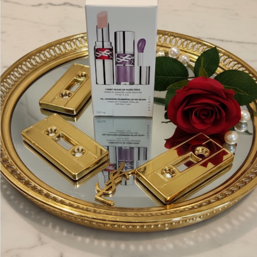 Yves Saint Laurent  2 pc kit lip oil and lip gloss stick plumping oil lip gloss